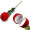 Velvet Red Rose Jewellery Ring Box (Gift, Engagement) Single Box Without Ring
